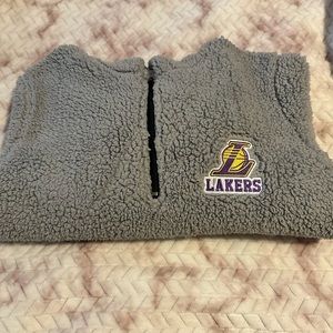 NBA Lakers Sherpa Half Zip